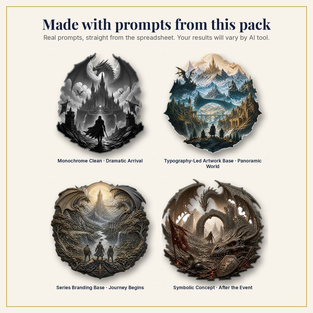 Sample artwork made with prompts from this pack