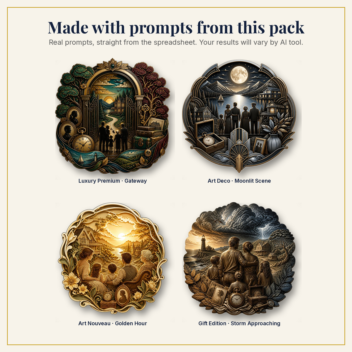 Sample artwork made with prompts from this pack