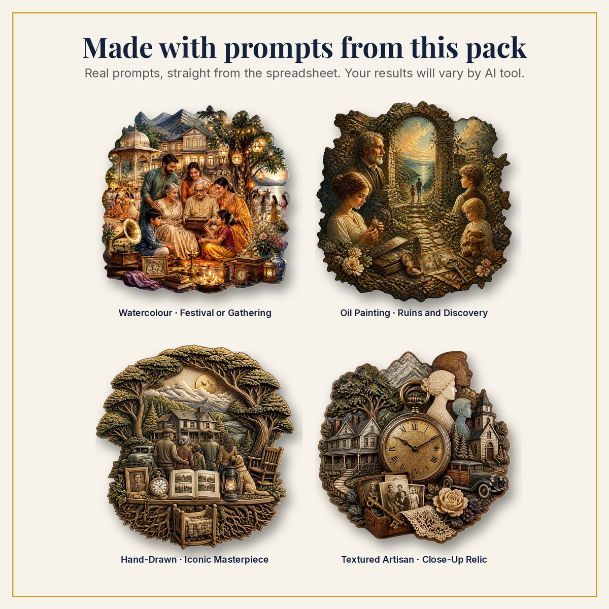 Sample artwork made with prompts from this pack