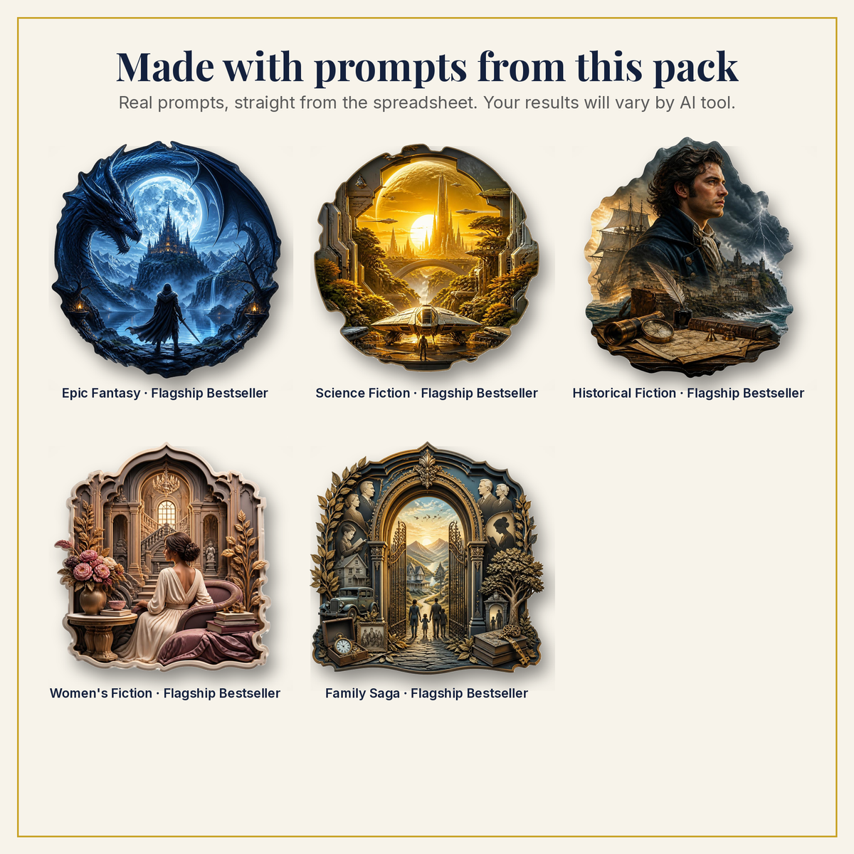 Sample artwork made with prompts from this pack