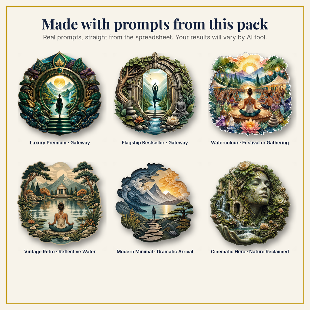 Sample artwork made with prompts from this pack