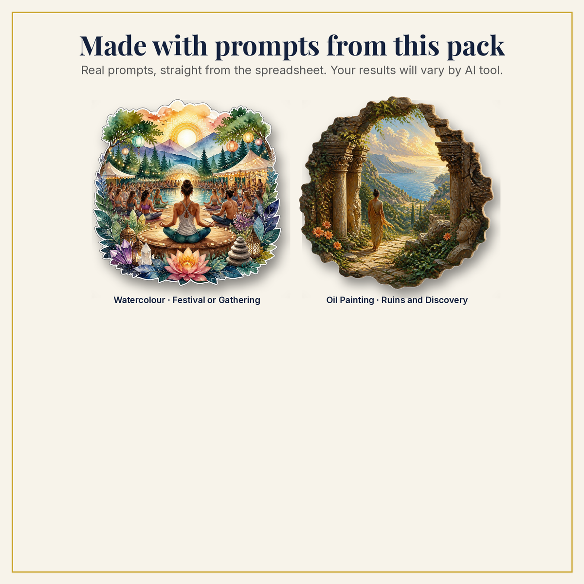 Sample artwork made with prompts from this pack
