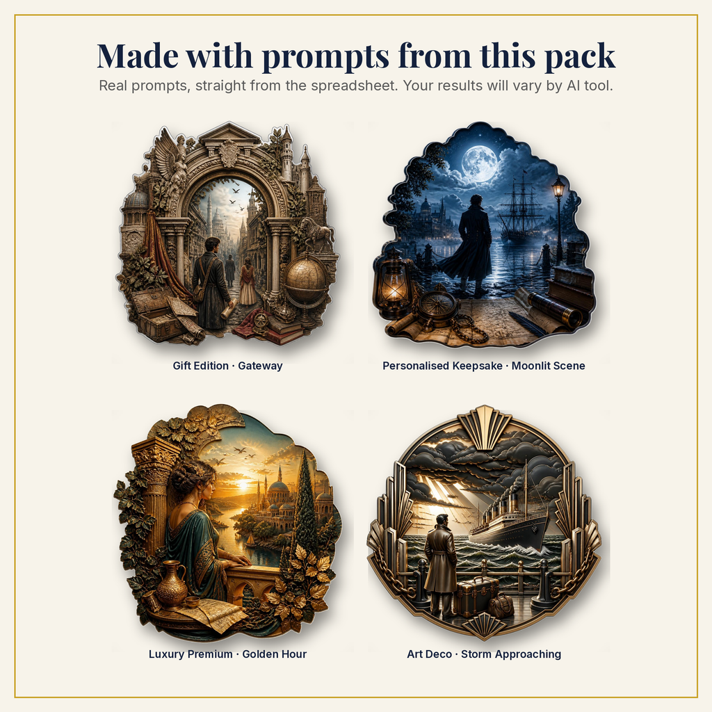 Sample artwork made with prompts from this pack