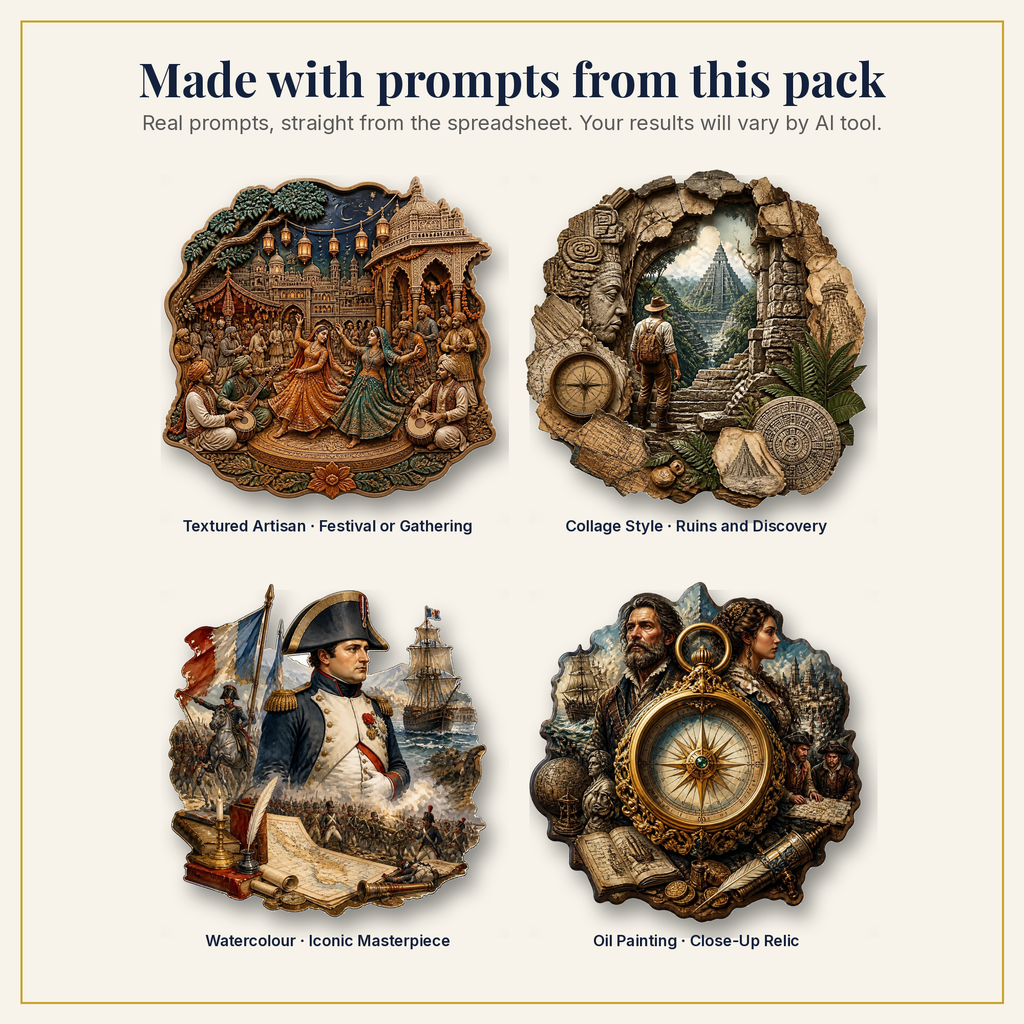 Sample artwork made with prompts from this pack