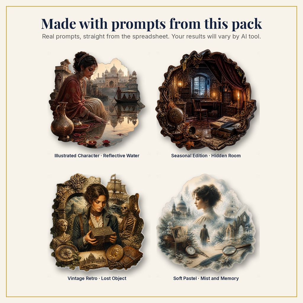 Sample artwork made with prompts from this pack