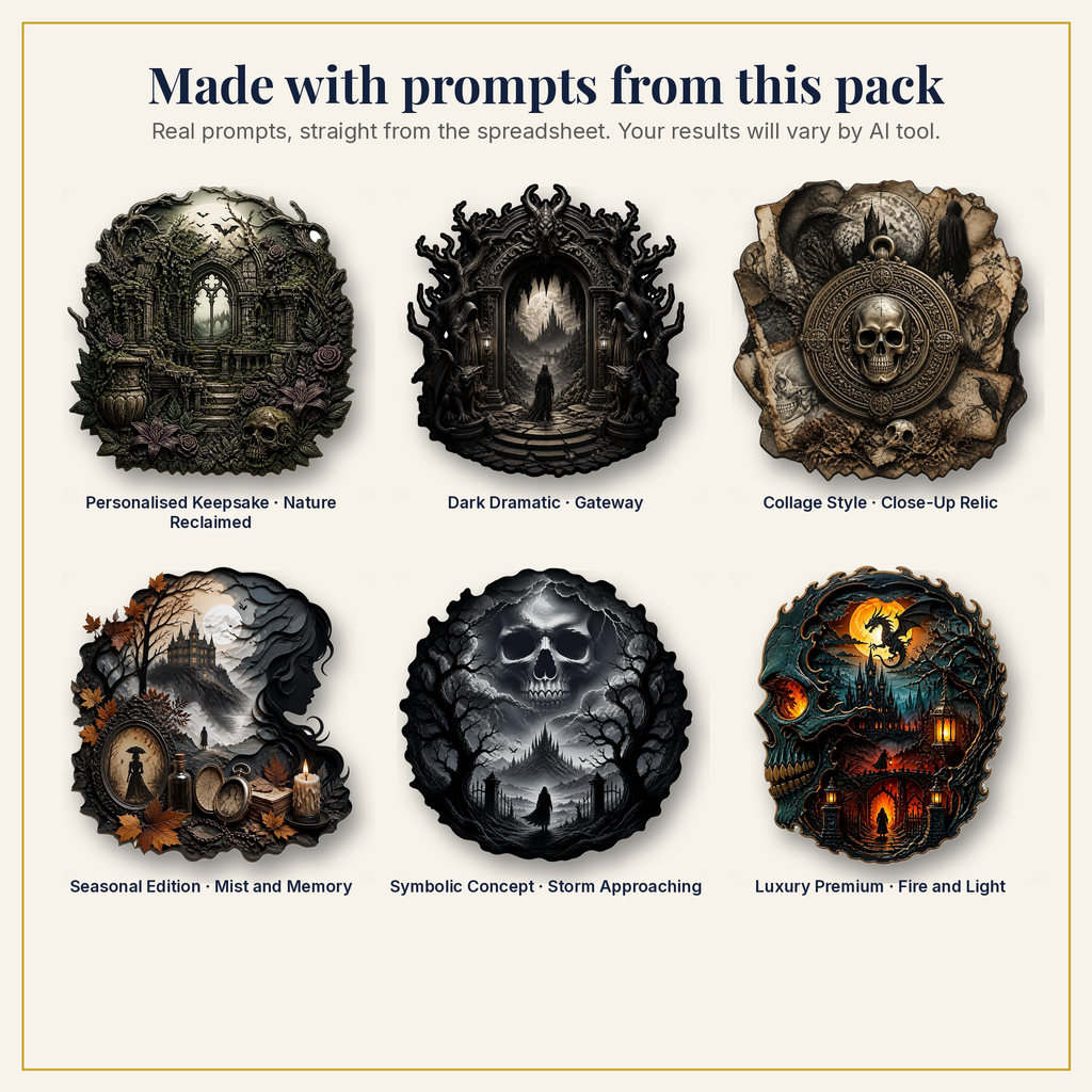 Sample artwork made with prompts from this pack