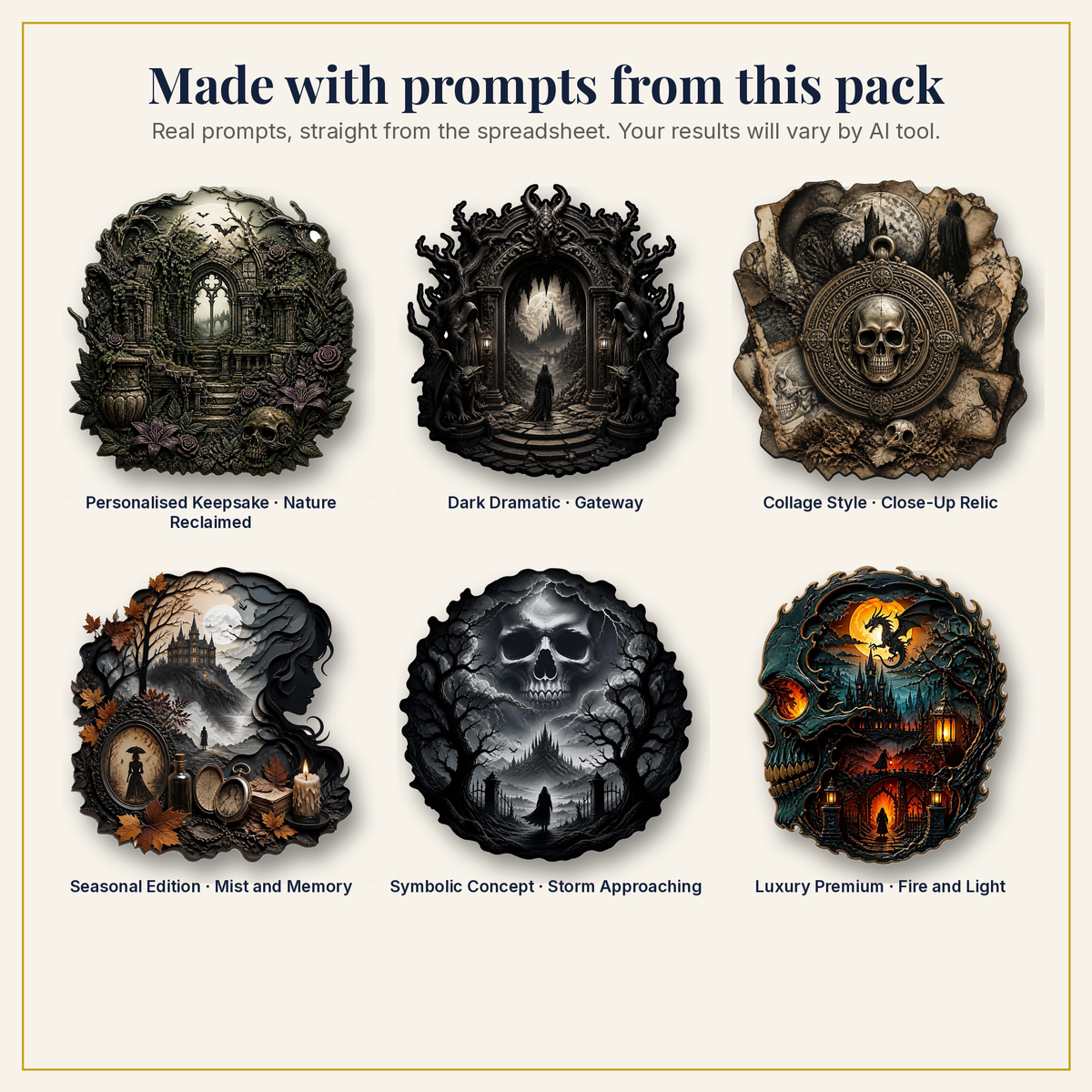 Sample artwork made with prompts from this pack