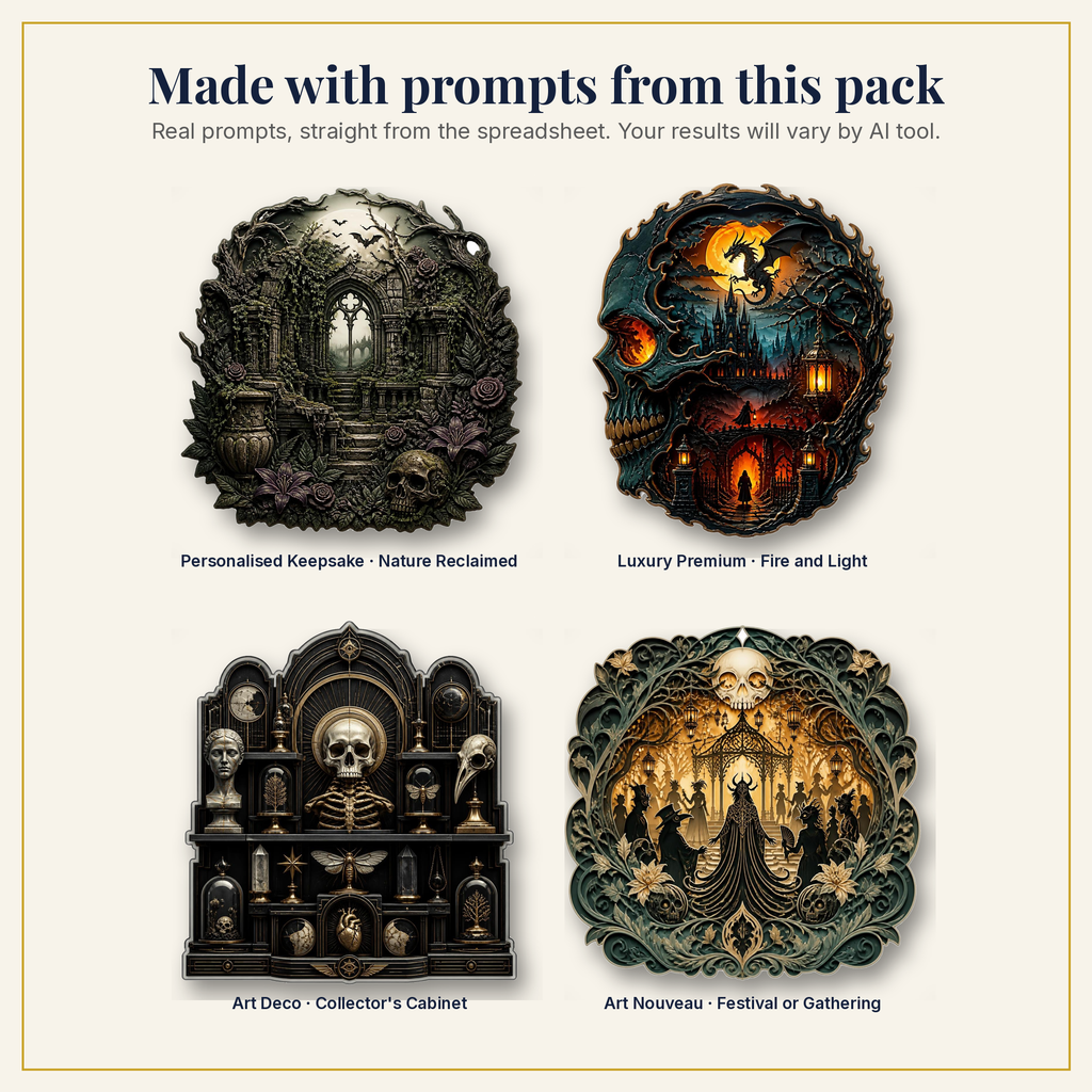 Sample artwork made with prompts from this pack