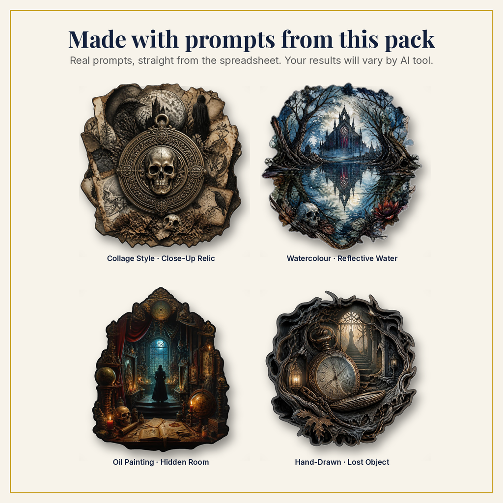 Sample artwork made with prompts from this pack