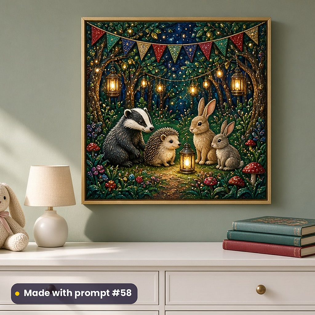 Children's Picture Books Art Prompt Pack: realistic mockup, framed, made with prompt #58