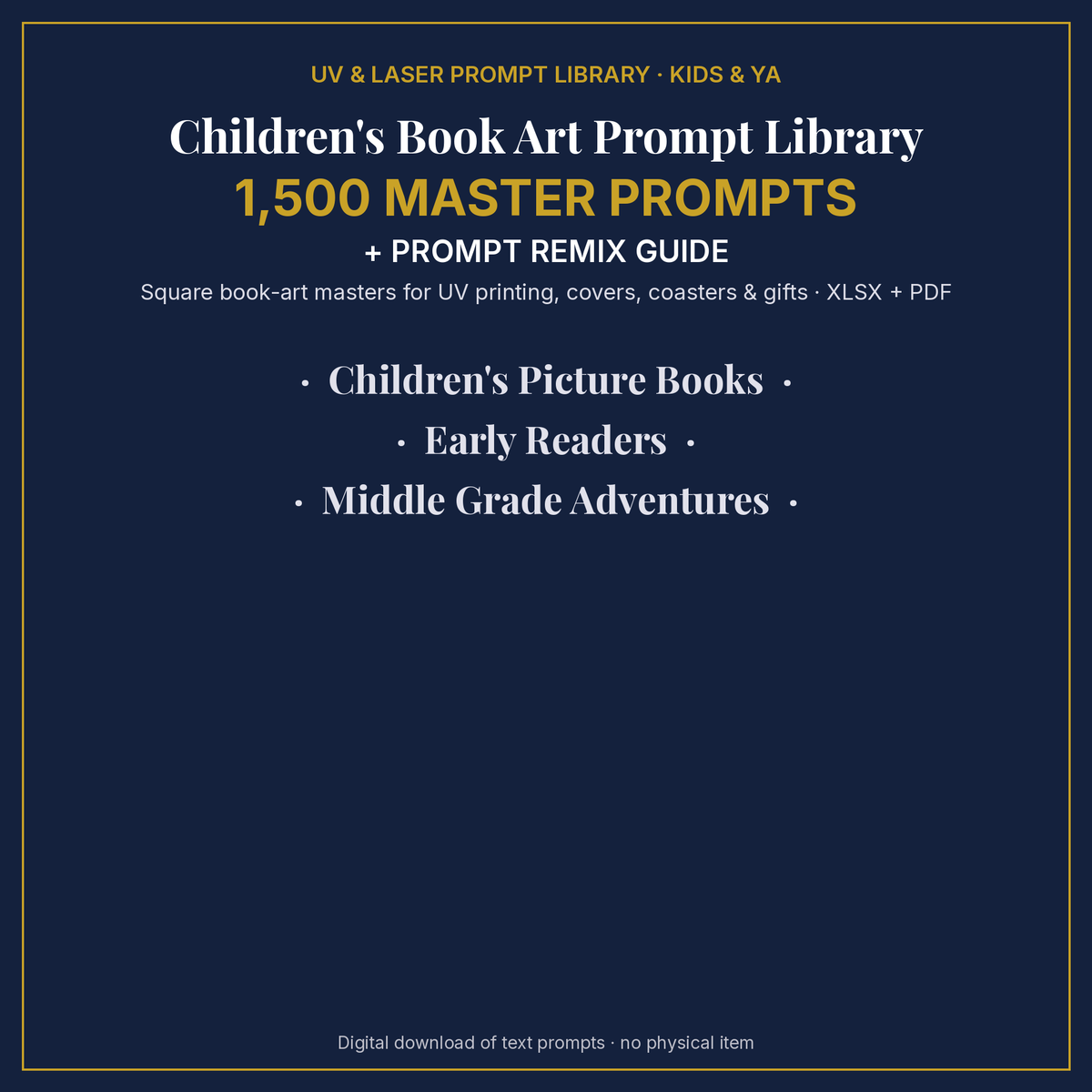 Children's Book Art Prompt Library: cover