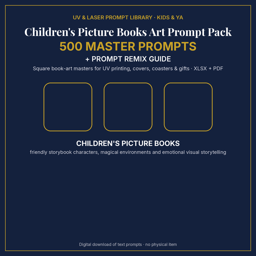 Children's Picture Books Art Prompt Pack: cover