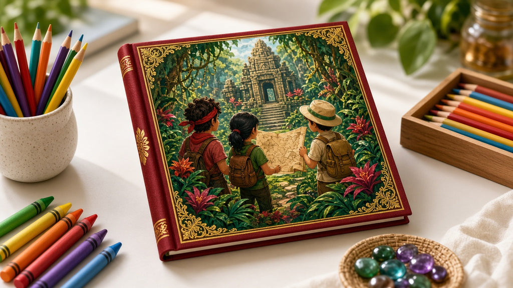 Luxury & Decorative Kids & YA Book Art Collection: realistic mockup, gift-edition book cover, example artwork from the kids & ya library