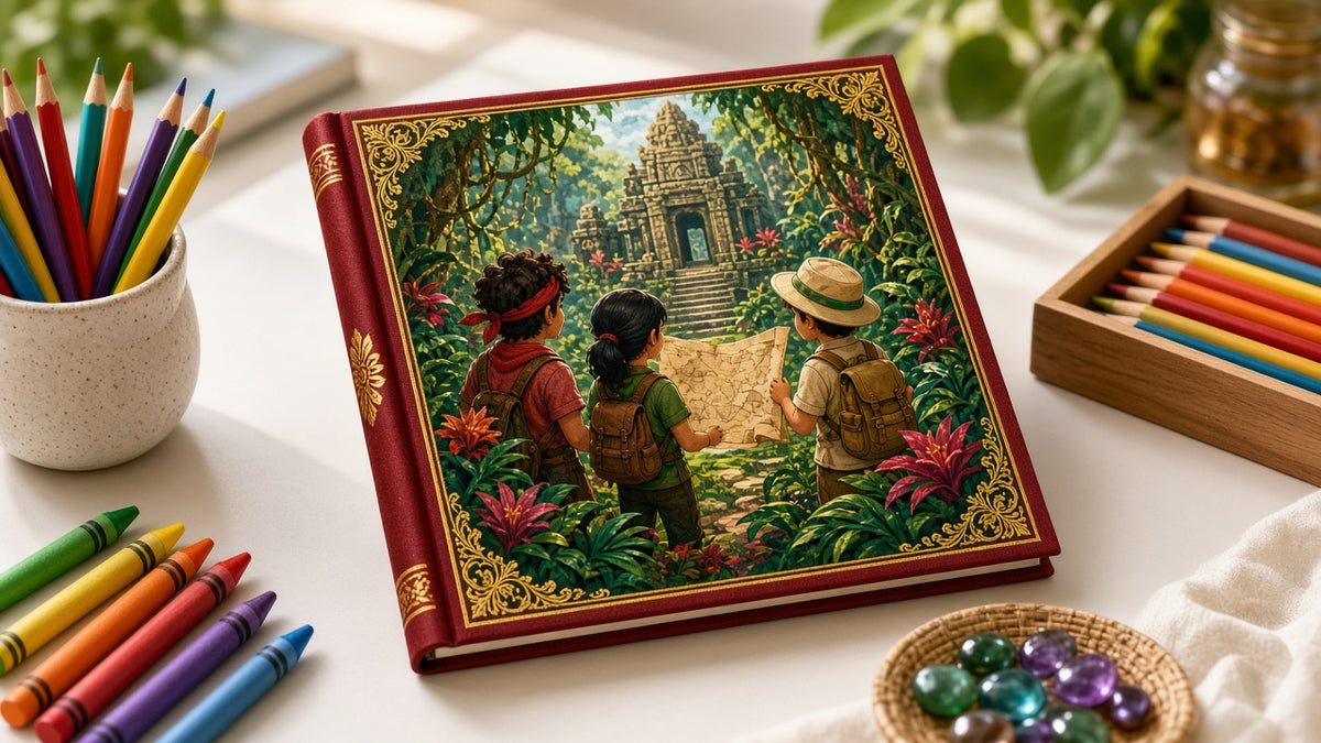 Luxury & Decorative Kids & YA Book Art Collection: realistic mockup, gift-edition book cover, example artwork from the kids & ya library