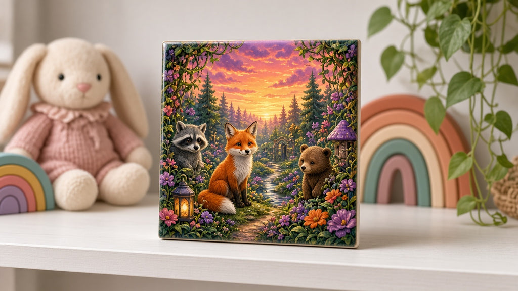 Cinematic & Bold Kids & YA Book Art Collection: realistic mockup, framed print in nursery, example artwork from the kids & ya library