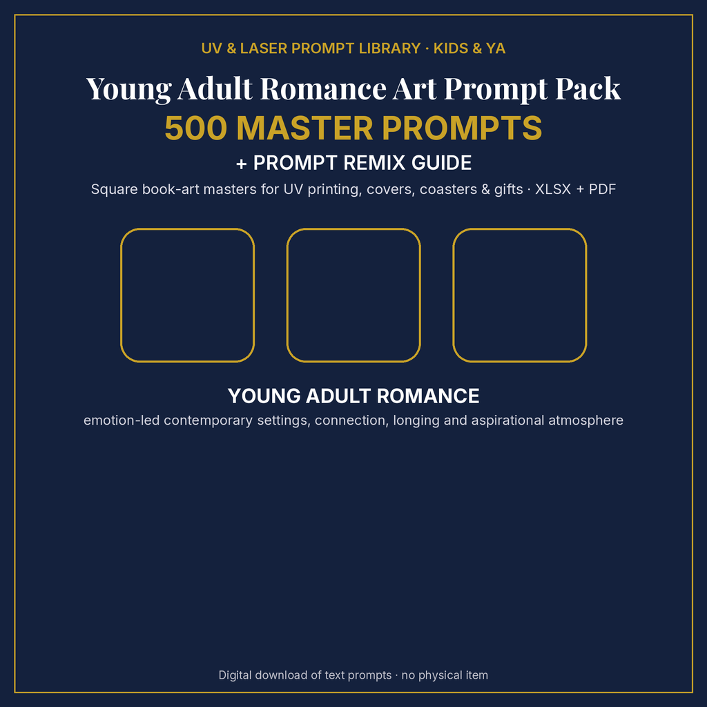 Young Adult Romance Art Prompt Pack: cover