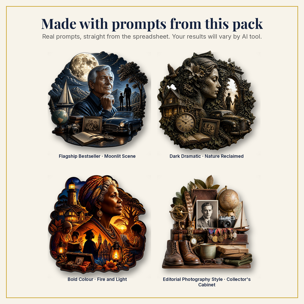 Sample artwork made with prompts from this pack