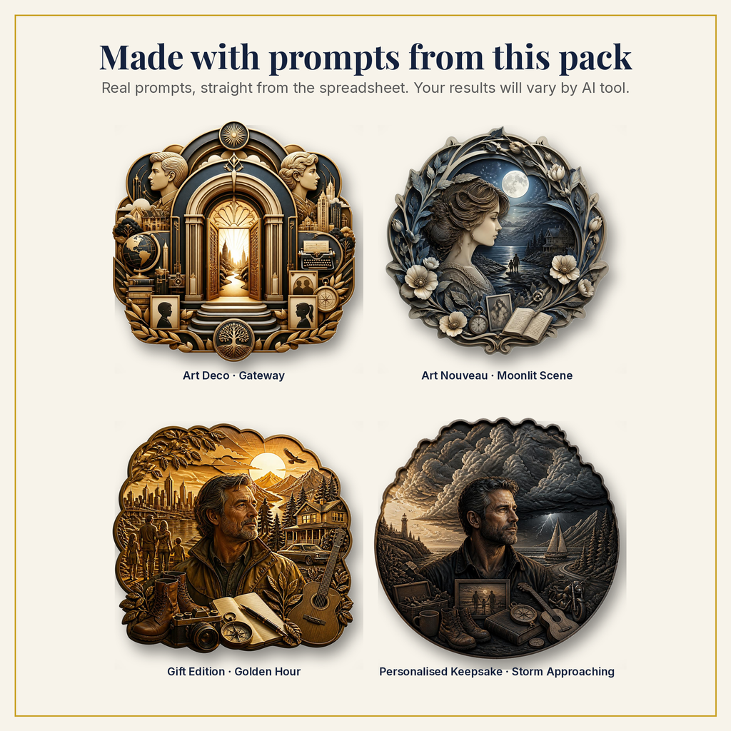 Sample artwork made with prompts from this pack