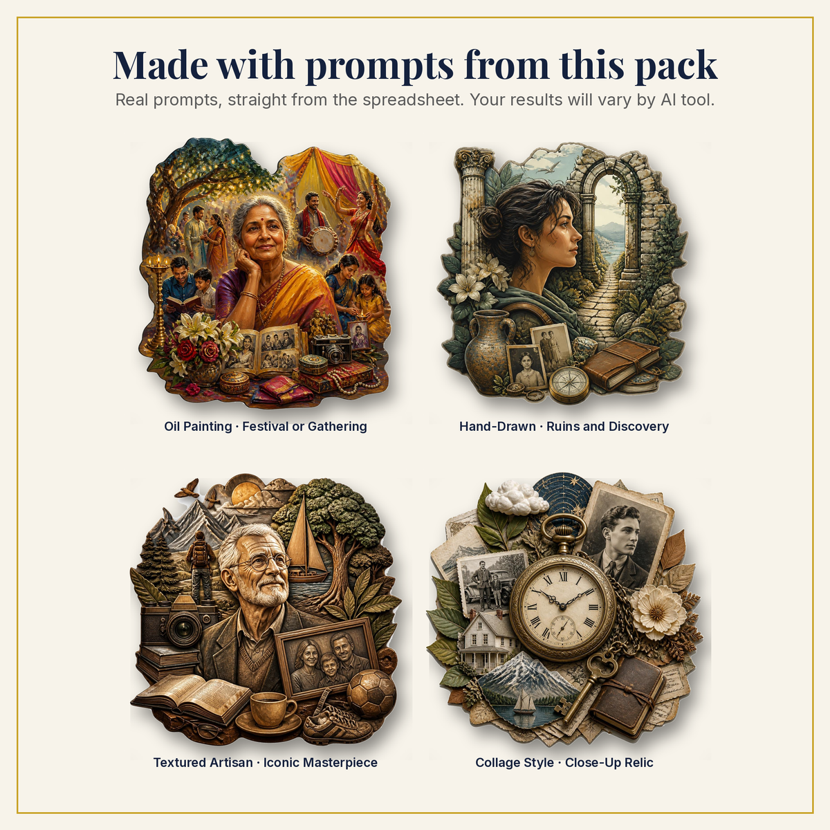 Sample artwork made with prompts from this pack