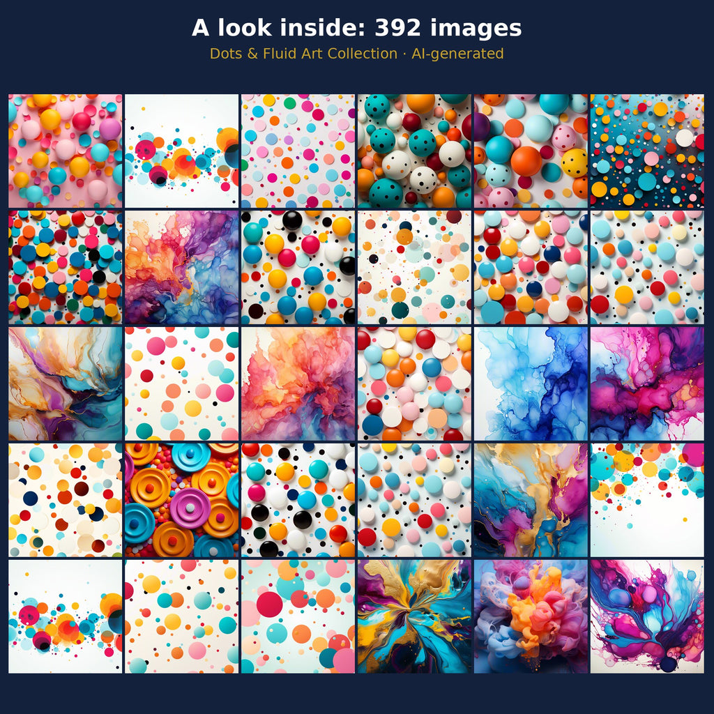 Dots & Fluid Art Collection: a look inside the bundle