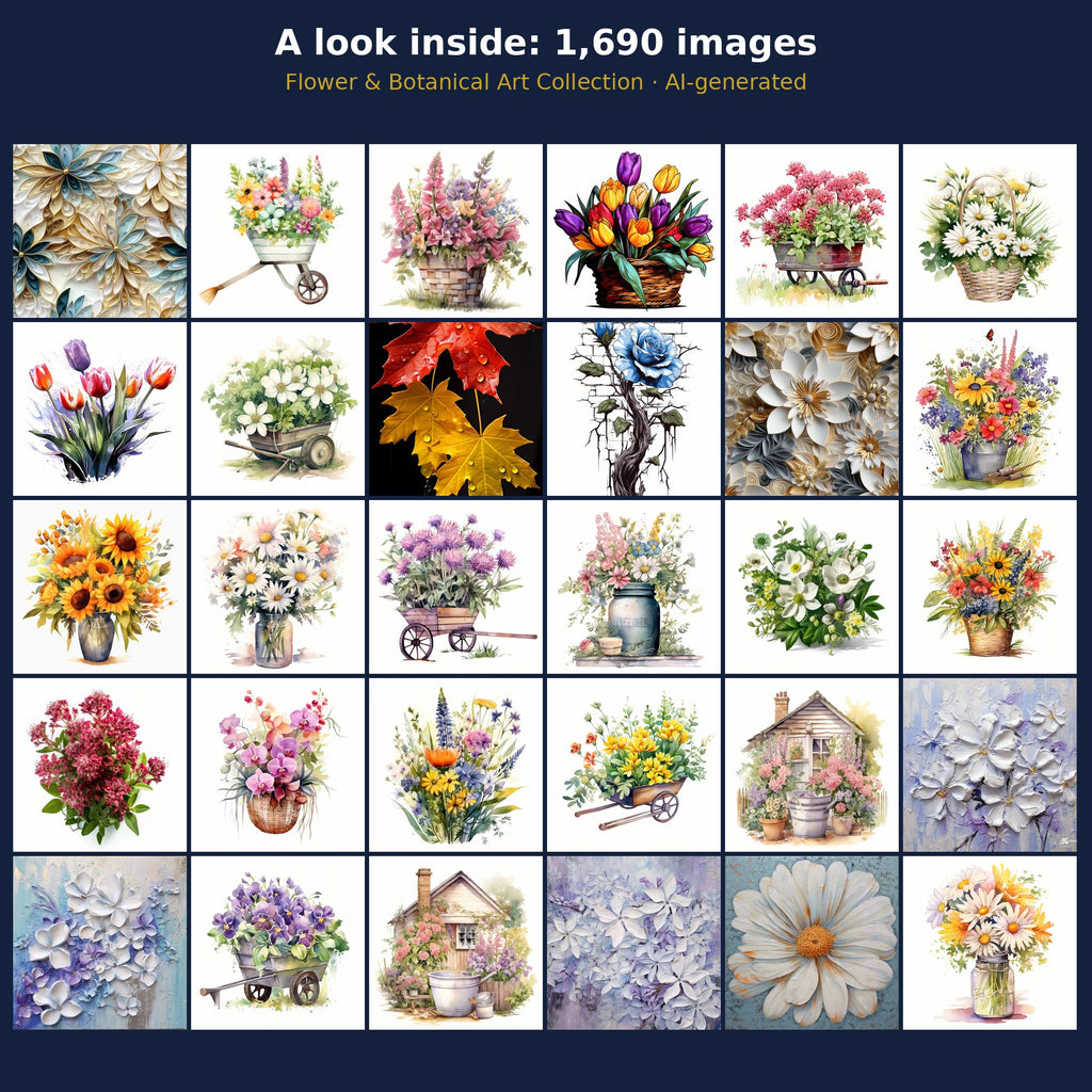 Flower & Botanical Art Collection: a look inside the bundle