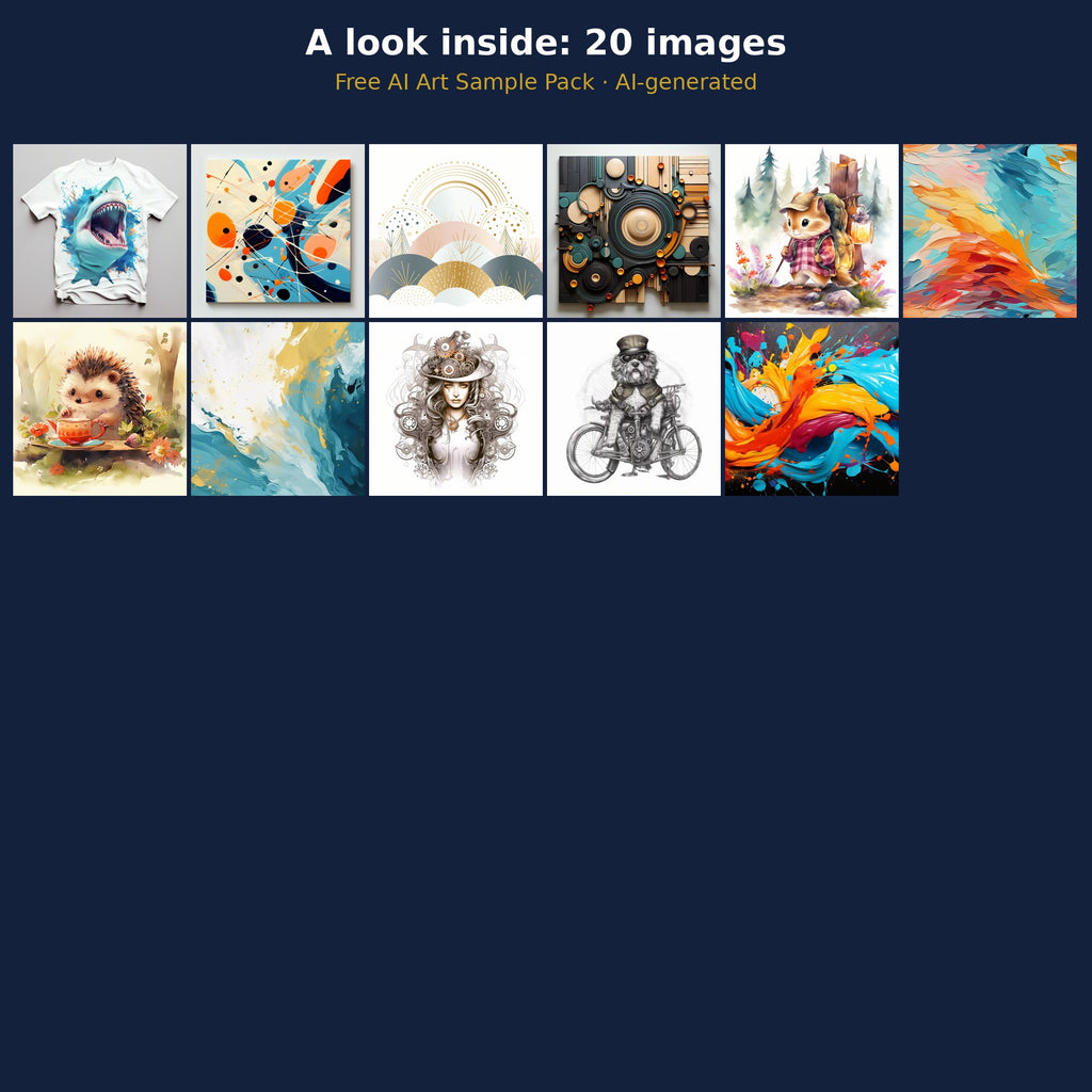 Free AI Art Sample Pack: a look inside the bundle