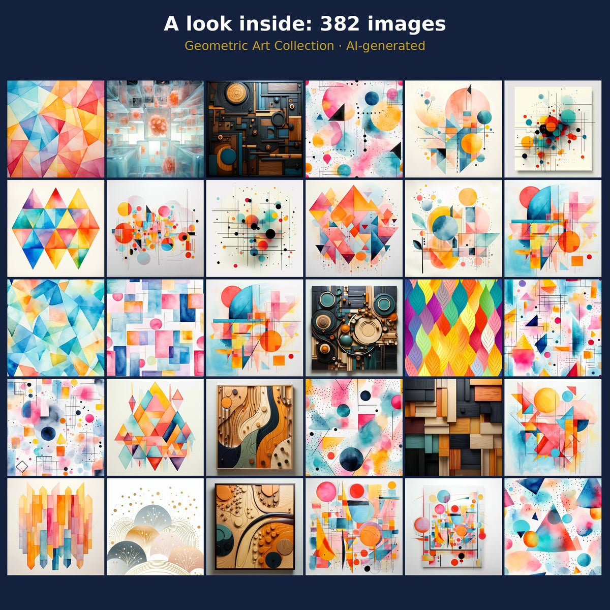 Geometric Art Collection: a look inside the bundle