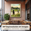 Impressionist Art Collection: framed print of an image from the bundle on a living room wall, 107 images included