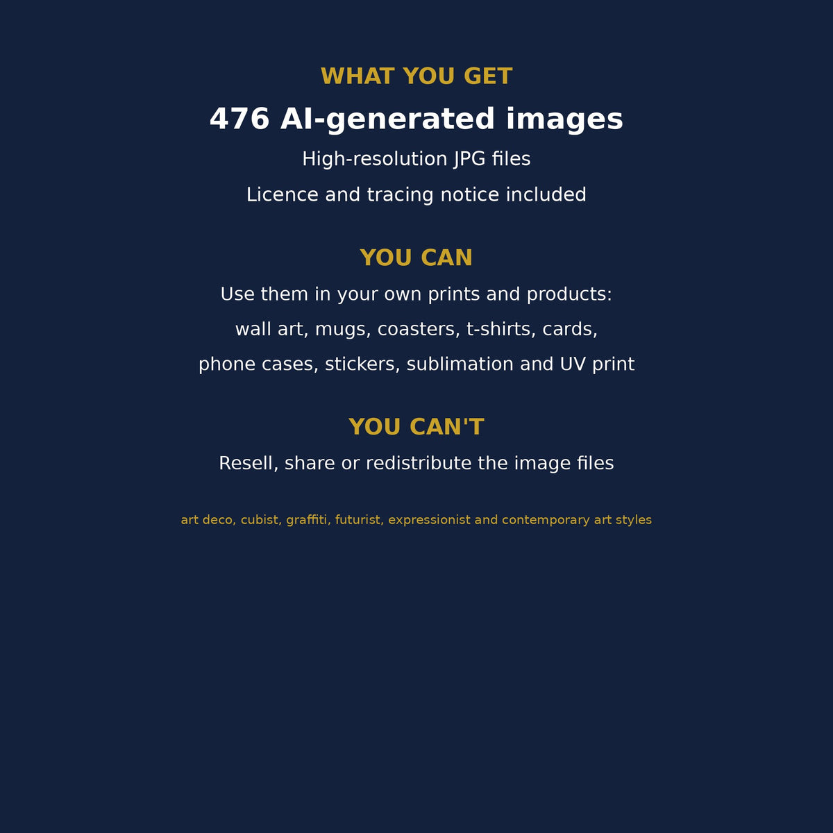 Art Movements Collection: what is included and the licence
