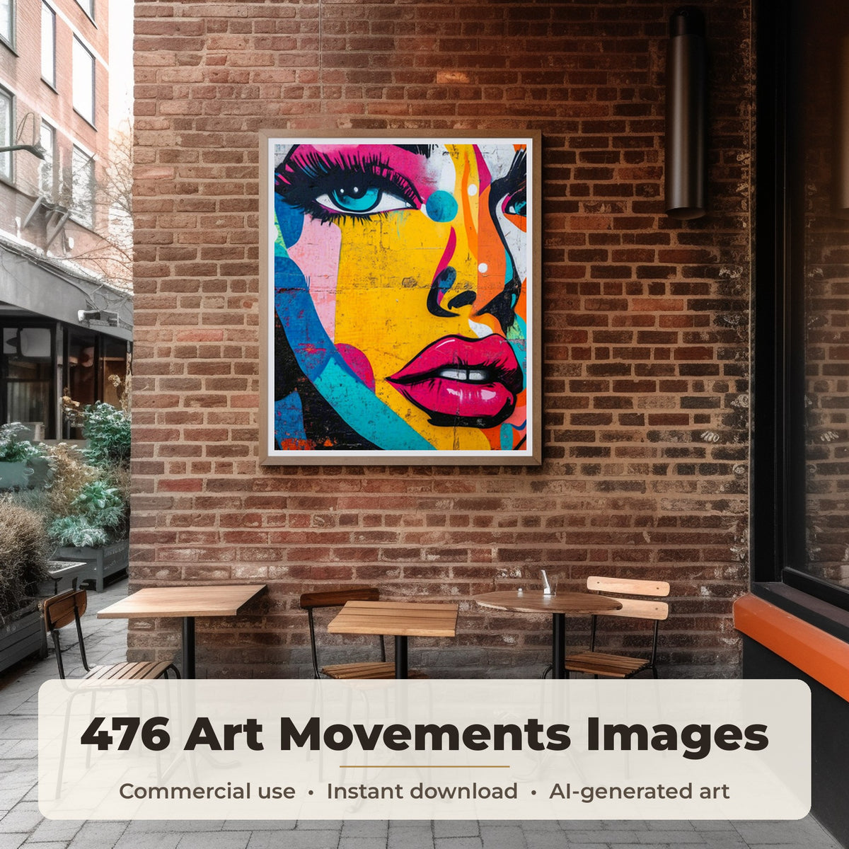 Art Movements Collection: framed print of an image from the bundle on a living room wall, 476 images included