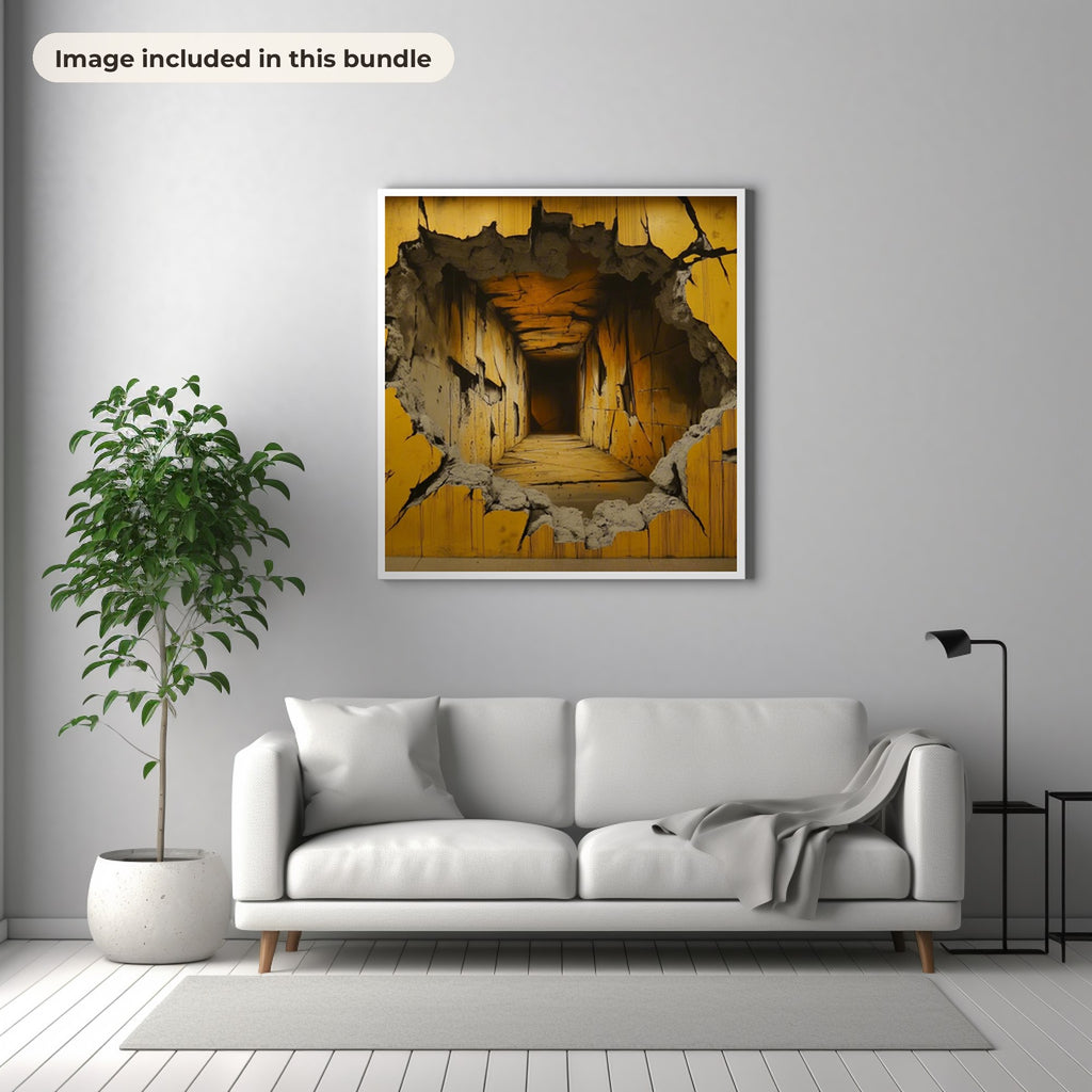 Art Movements Collection: real image from the bundle printed as large framed wall art in a styled interior