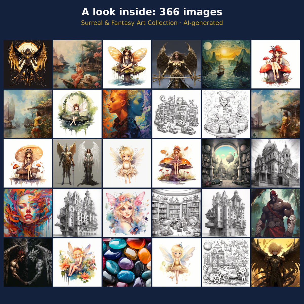 Surreal & Fantasy Art Collection: a look inside the bundle
