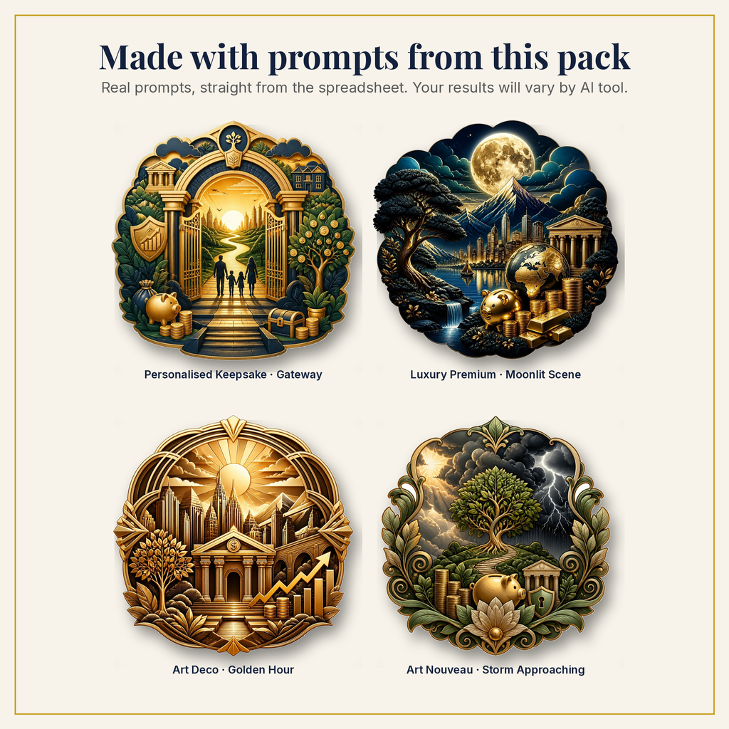 Sample artwork made with prompts from this pack