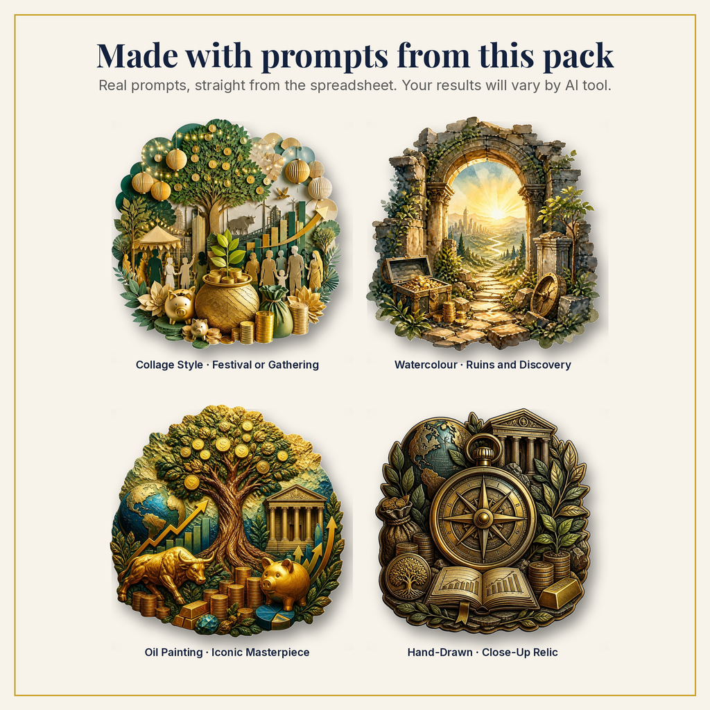 Sample artwork made with prompts from this pack