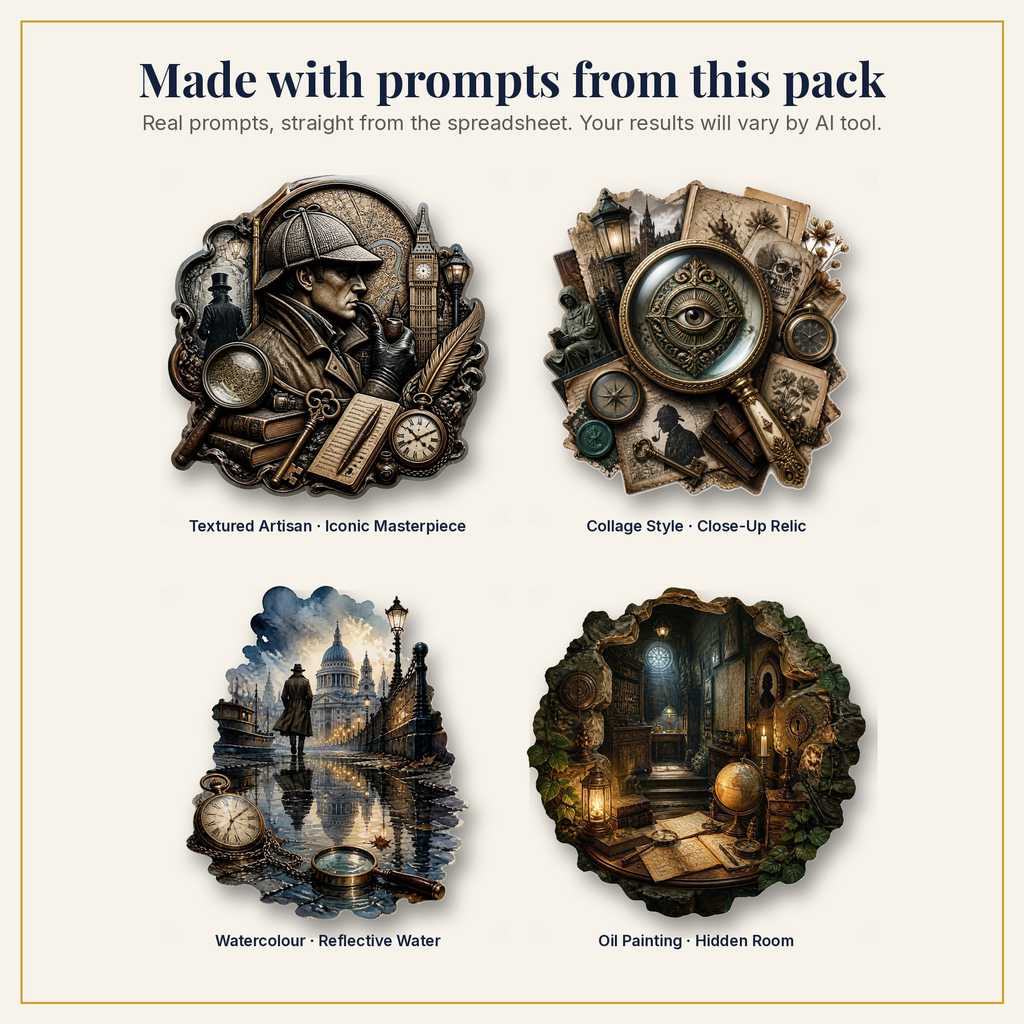 Sample artwork made with prompts from this pack