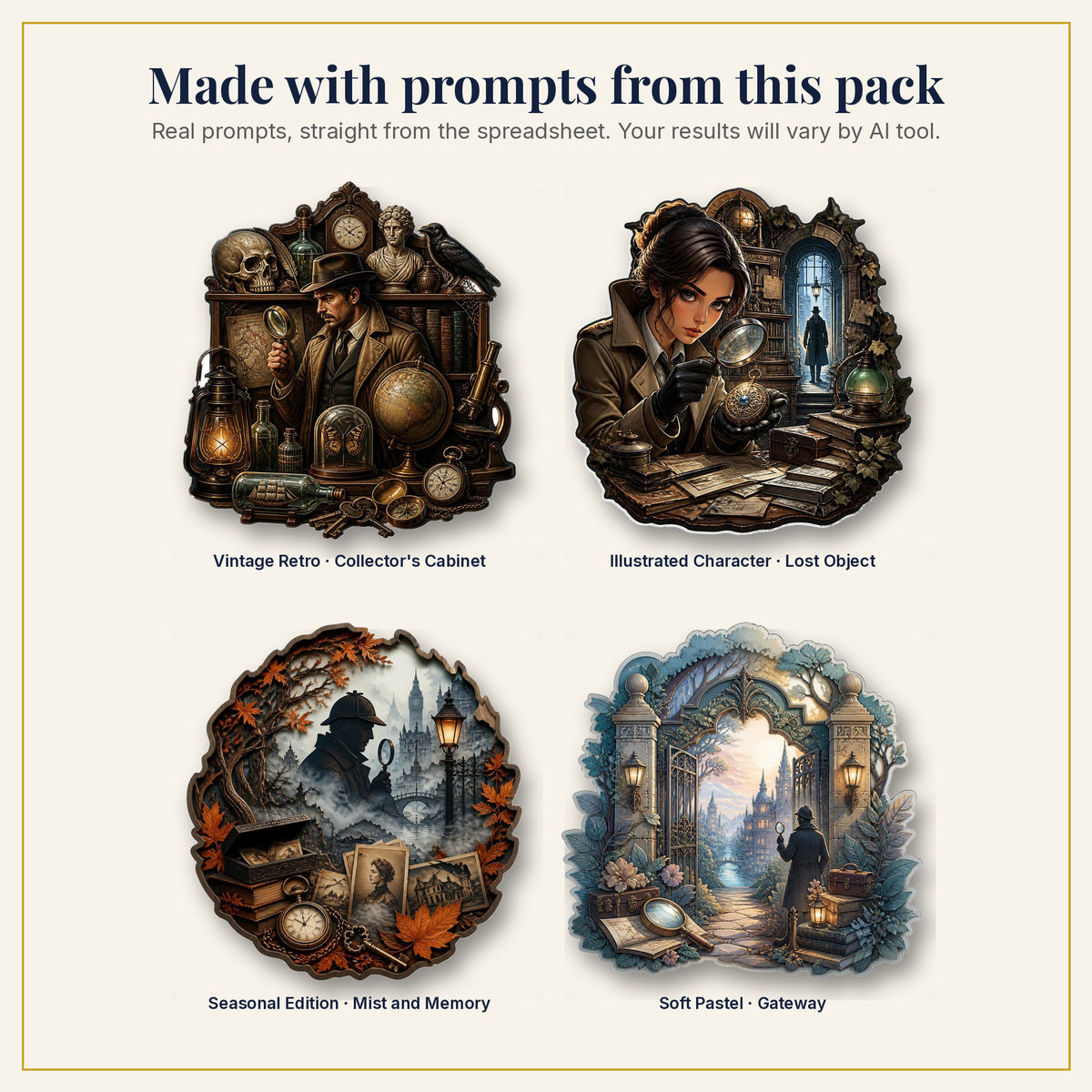 Sample artwork made with prompts from this pack
