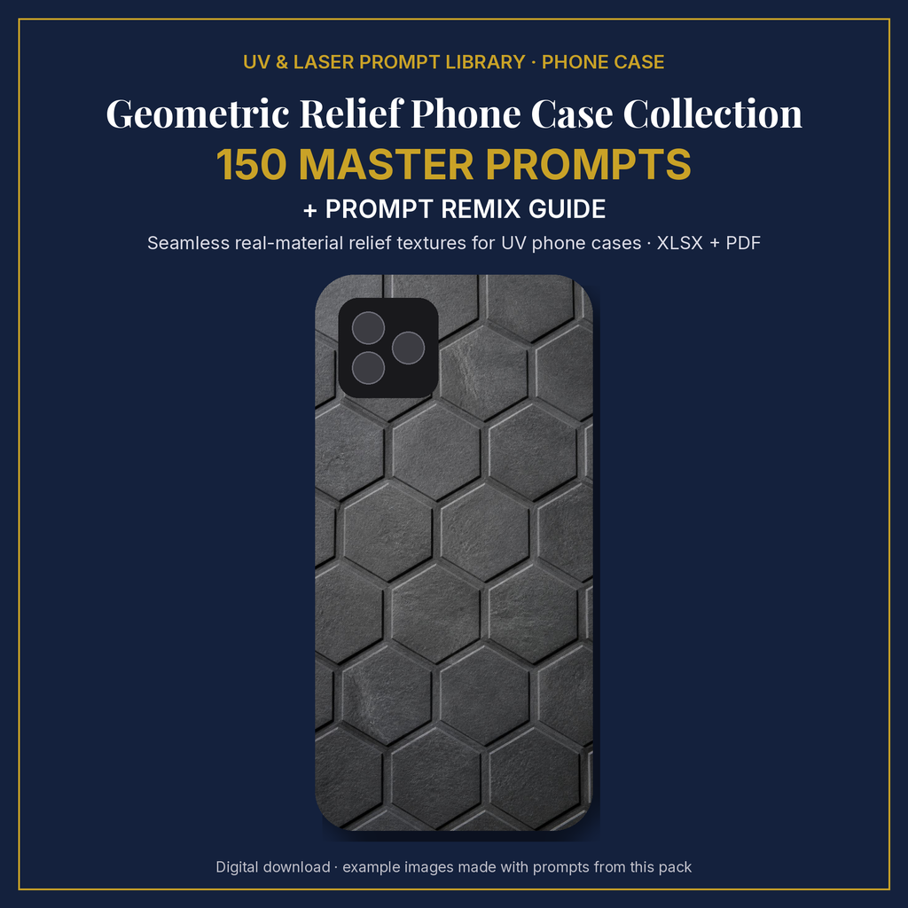 Geometric Relief Phone Case Collection: cover