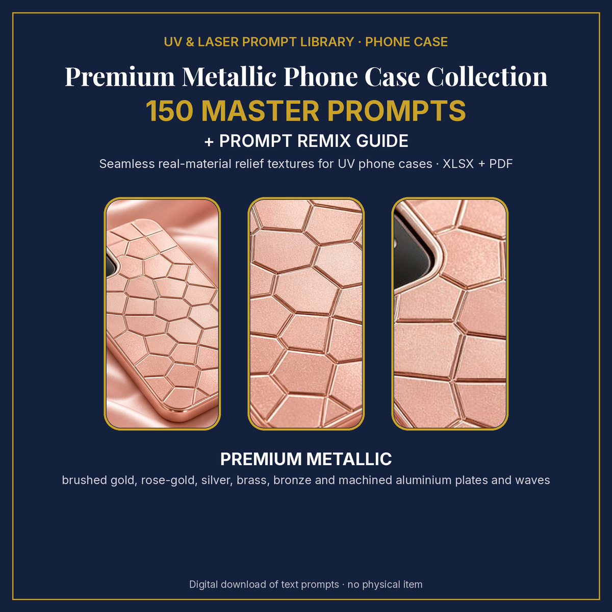 Premium Metallic Phone Case Collection: cover