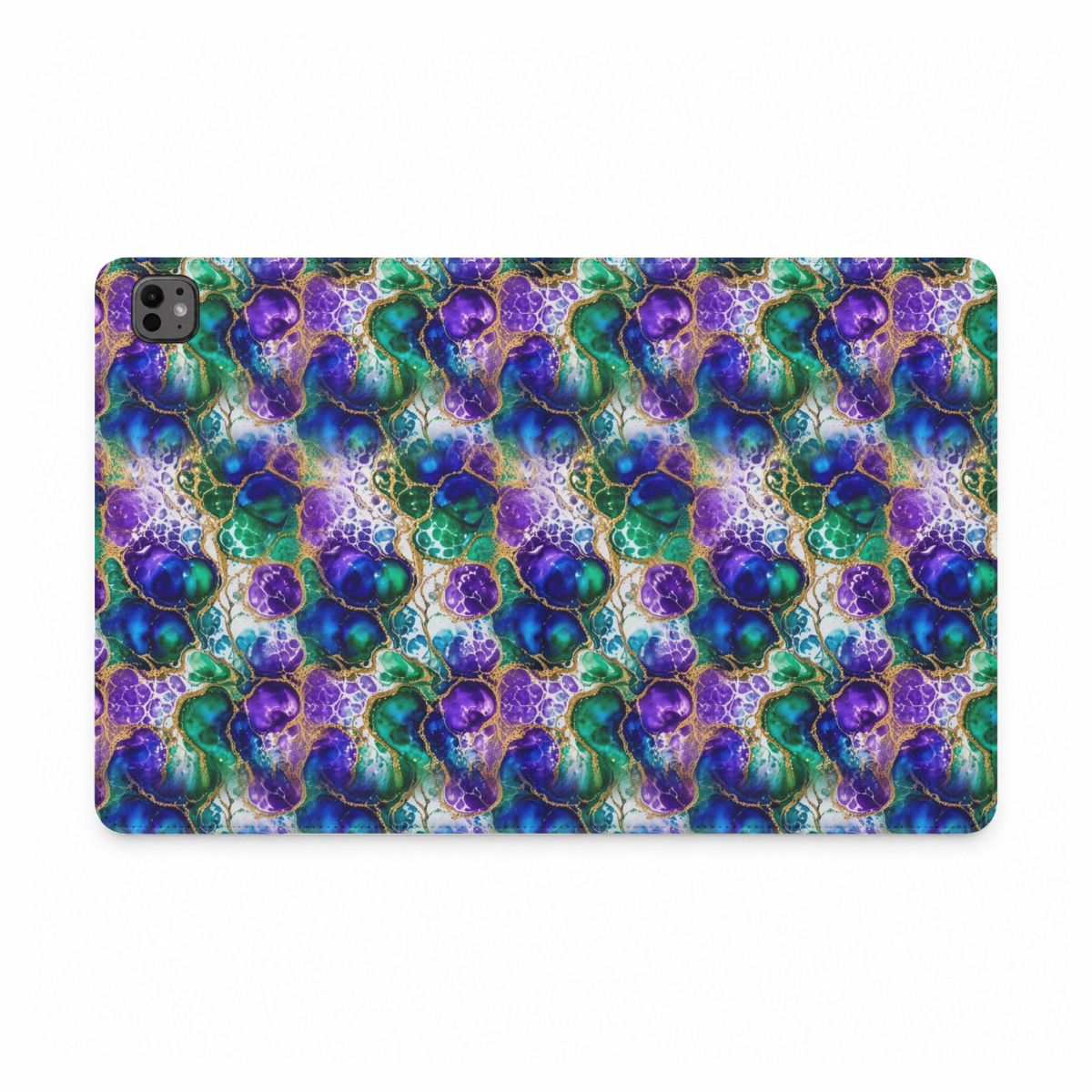 Peacock Acrylic Pour Cells iPad Folio Case – iPad Pro 11