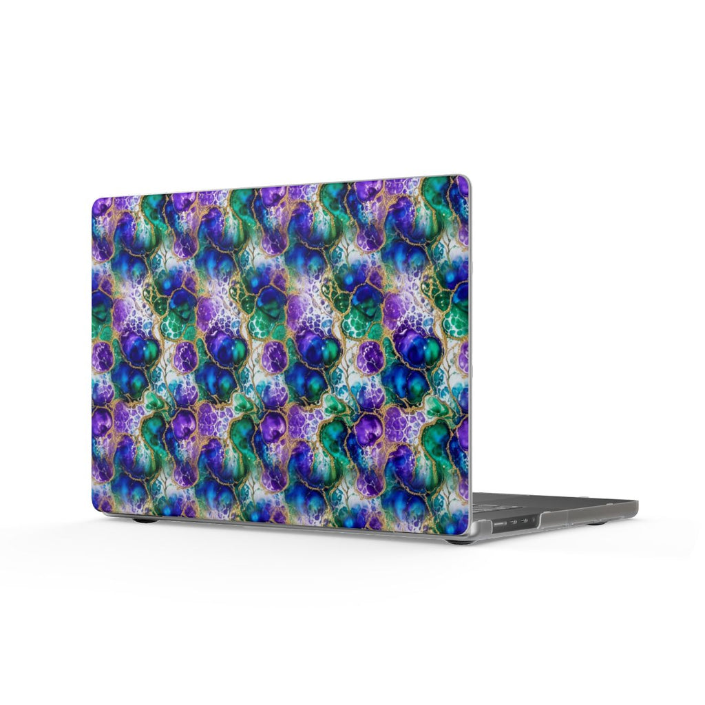 Peacock Acrylic Pour Cells Matte MacBook Case – MacBook Pro 16