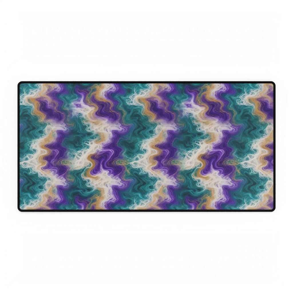 Peacock Resin Wave Desk Mat – 31.5 × 15.5