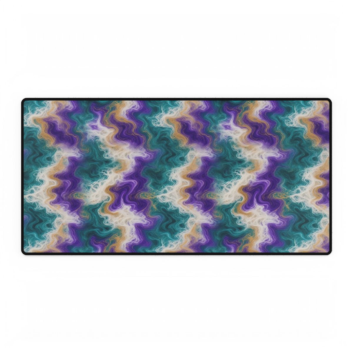 Peacock Resin Wave Desk Mat – 31.5 × 15.5