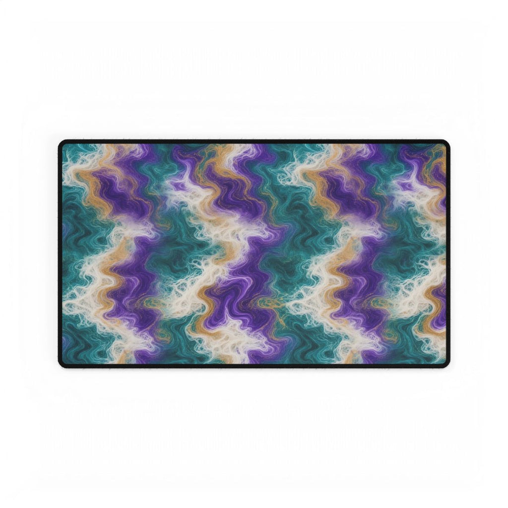 Peacock Resin Wave Desk Mat – 23.6 × 13.8