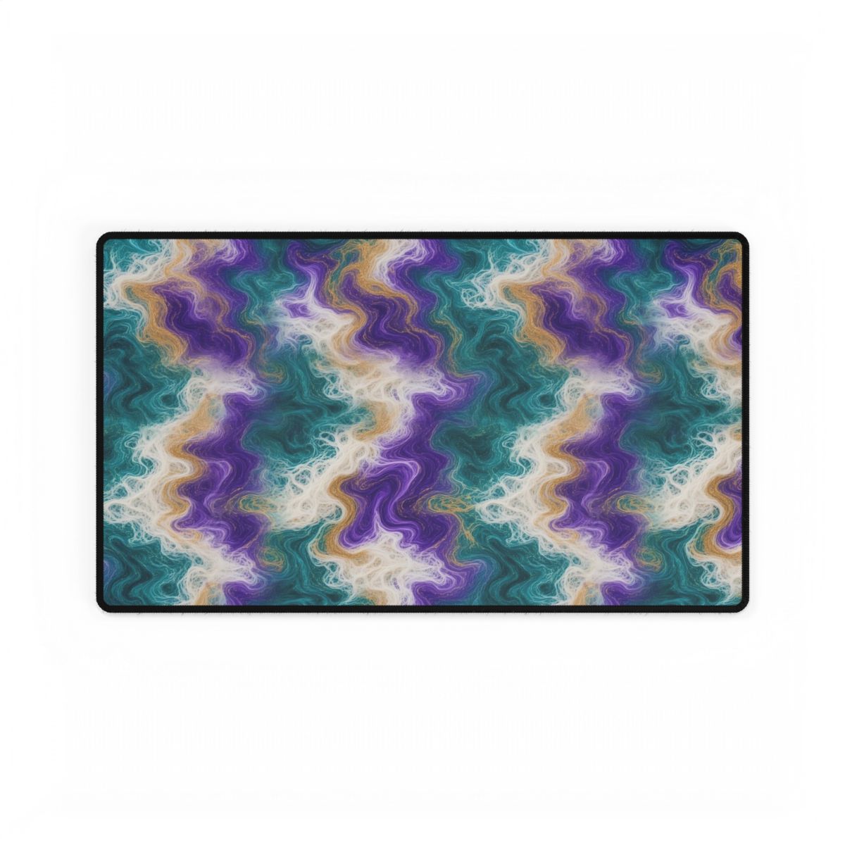 Peacock Resin Wave Desk Mat – 23.6 × 13.8