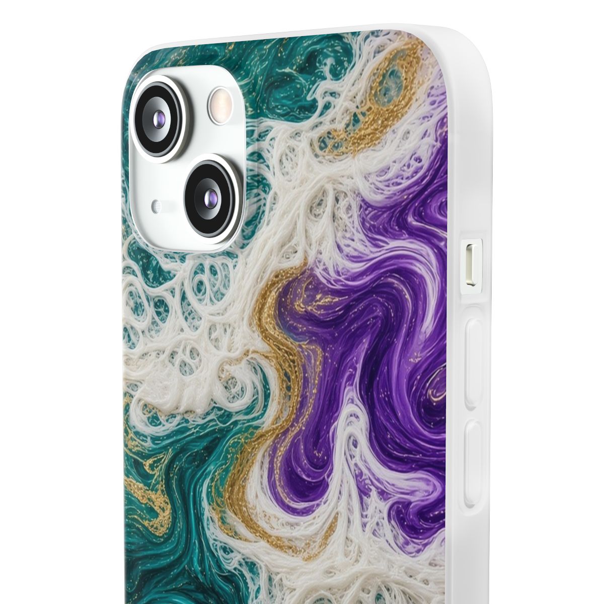 Peacock Resin Wave Flexi Phone Case – iPhone 13
