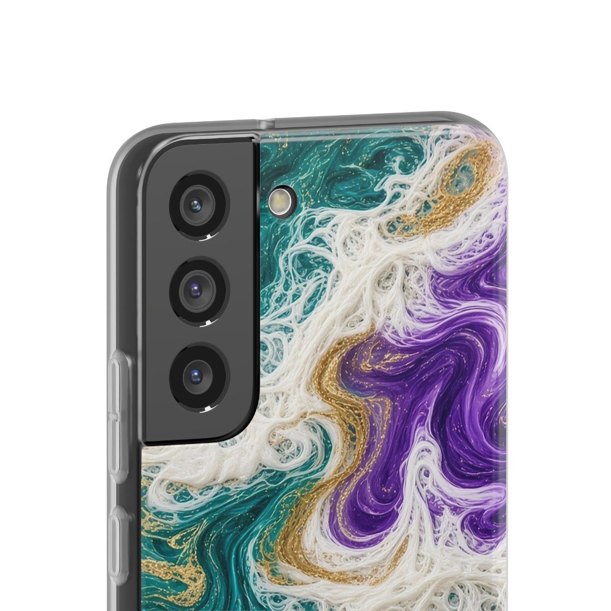 Peacock Resin Wave Flexi Phone Case – Samsung Galaxy S22