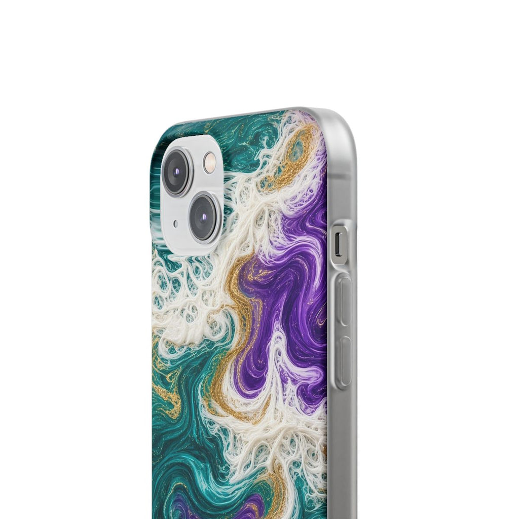 Peacock Resin Wave Flexi Phone Case – iPhone 14
