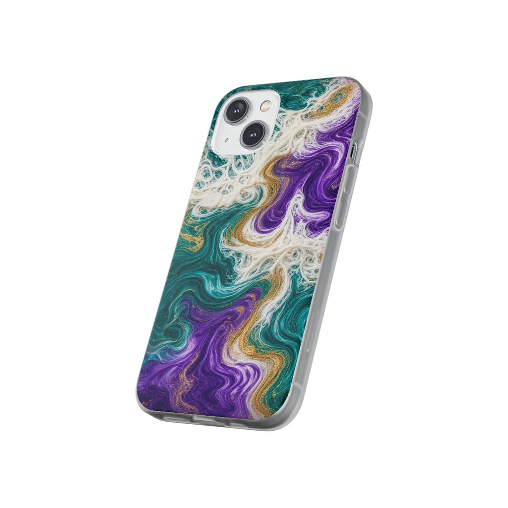 Peacock Resin Wave Flexi Phone Case – iPhone 14