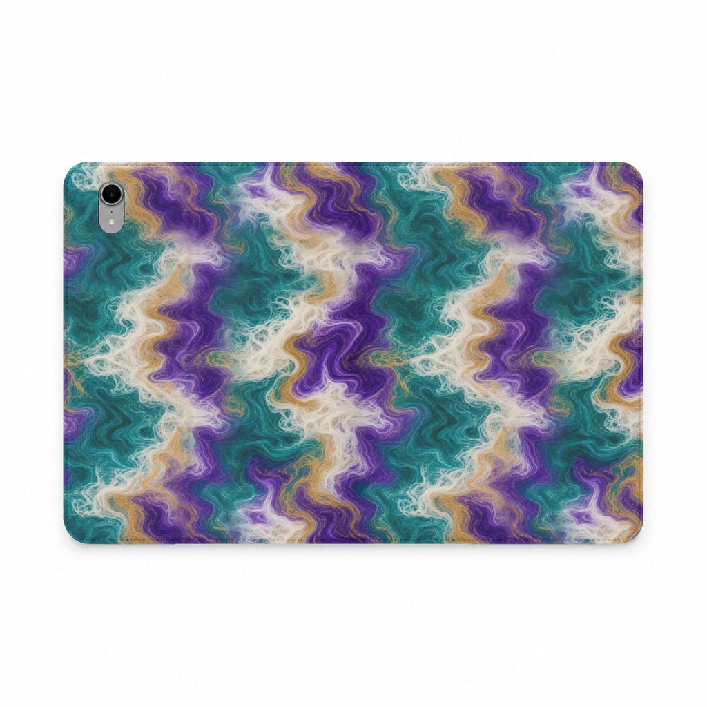 Peacock Resin Wave iPad Folio Case – iPad mini (A17 Pro)