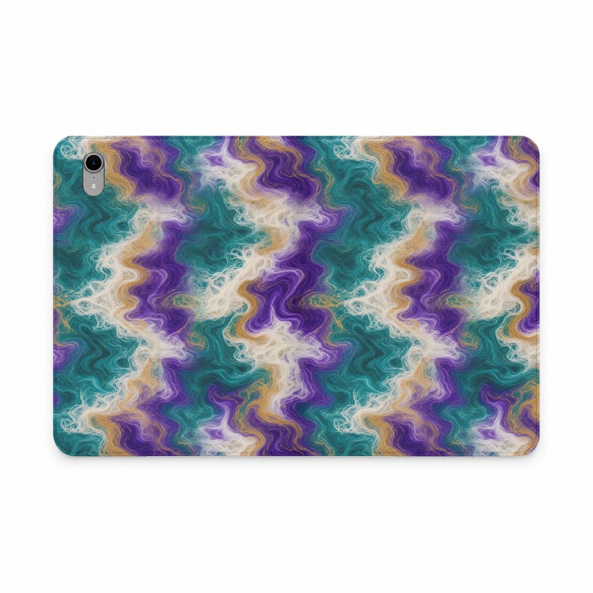 Peacock Resin Wave iPad Folio Case – iPad mini (A17 Pro)